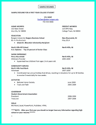 Best Current College Student Resume With No Experience