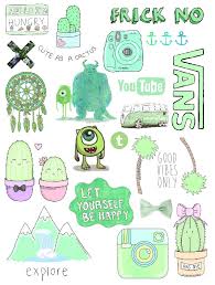 Stickers Aesthetic Green Google Search Tumblr Stickers Iphone Case Stickers Print Stickers