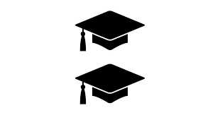 Graduation Cap Black Mortar Board Hat Stickers Set Of Two In 2021 Graduation Hat Template Cap Stickers Template Black