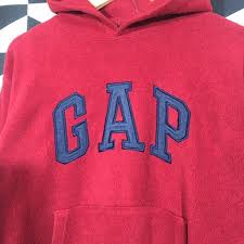 Vintage 90s Gap Fleece Hoodie Gap Pullover Gap Sweater Embroidery Spellout Red Colour Boy S Xxl Hoodie Gap Fleece Hoodie Gap Sweater