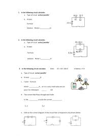Check spelling or type a new query. Series And Parallel Circuits Worksheet