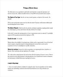 Free 6 Abstract Writing Examples Samples In Pdf Doc Word Apple Pages Google Docs Examples