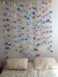 Crane Curtain Head Board Origami Decoration Origami Wall Art Origami Crane