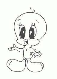 Tweety coloring page from baby looney tunes category. Coloring Page Tweety Coloring Pages 7