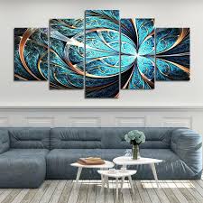 Pick a collage canvas print and merge your favourite photos together into one epic piece of art for your wall. Shiny Blue Fractal Flower Canvas Wall Art L Stunning Canvas Prints