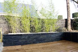 Mur Pierre Muret Mur Bois Arbor Mineral Vannes Morbihan Terrasse Jardin Bois Jardiniere En Pierre Jardiniere Muret