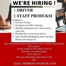Lowongan driver untuk langsung penempatan dalam minggu ini di butuhkan untuk sim a/b1/b2 aktif untuk pengiriman barang dan dokumen wilayah jabo. Droptimist Loker Driver Bank Di Solo Loker Karanganyar Marketing Di Pt Solo Multipack
