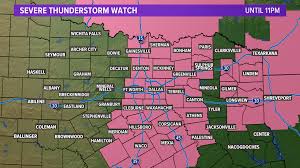 Severe thunderstorm watch for portions of. D Fw Weather Severe Thunderstorms Are Coming To An End Tonight Wfaa Com