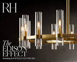 Check spelling or type a new query. Restoration Hardware The Edison Effect Discover The Ravelle Chandelier Milled