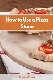 To deep clean a pizza stone, get the stone wet with the water, but don't soak it. How To Use A Pizza Stone