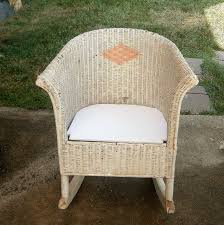 By tortuga outdoor (16) light brown rattan modern patio rocking chair with grey cushion. Child S Vintage White Wicker Rocking Chair From The Etsy In 2021 Wicker Rocking Chair White Wicker Rocking Chairs Nursery Chair