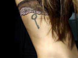 Amazing black keys tattoo flash. 44 Fabulous Key Tattoos On Rib
