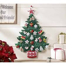 Craft A Christmas Heirloom With Advent Calendar Kits To Sew Christmas Tree Advent Calendar Felt Christmas Tree Christmas Advent Calendar