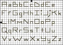 It has a few simple fonts you can choose. Alphabet Patterns For Cross Stitch And Back Stitch