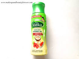 Vatika enriched coconut oil contains beneficial ingredients like amla, lemon, brahmi, henna, harar, bahera, etc. Dabur Vatika Enriched Coconut Oil With Hibiscus Review
