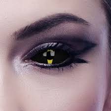 Image result for black sclera contacts