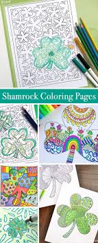 Children would be amused at the animated depictions of the leaf with large, round eyes, bushy eyebrows, a mouth curved in a smile and a hat sitting on top. Shamrock Coloring Pages 100 Directions