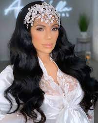 Bellami Silk Seam 240g 22 Jet Black 1 Hair Extensions In 2021 Black Brides Hairstyles Black Wedding Hairstyles Bride Headpiece