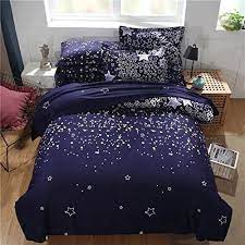 tookkata 1 set stars duvet doona quilt cover set single queen king size bed pillowcases linen single bedding sets bedding set star bedroom