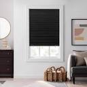 Eclipse Black Cordless Blackout Paper Pleated Shade 36 in. W x 72 ...