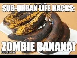 Zombie Banana Oder Wie Man Dunkle Bananen Wieder Gelb Kriegt Bananen Essen Schnitzen Essen