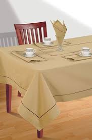 Yuga 100 Cotton Tablecloth For 6 Chair Standard Table Plain Table Cover Table Linen 60 X 90 Cotton Tablecloths Table Cloth Table Covers