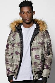 And you know we've got that outfit inspo to get you started. Faux Fur Hooded Camo Jacket Boohooman