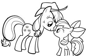 Download this adorable dog printable to delight your child. My Little Pony Princess Applejack And Baby Coloring Page My Little Pony Coloring Pages