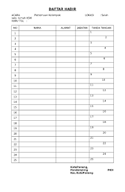 Check spelling or type a new query. Doc Daftar Hadir Lembidee Takengon Academia Edu