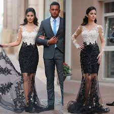 White Top Black Bottom Prom Dress Long Sleeves Formal Dress Elegant Celebrity Dress 2189 Tulle Prom Dress Prom Dresses Long With Sleeves Evening Dresses Prom