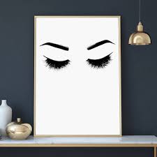 Black And White Wall Art For Bedroom Eyebrows And Lashes Print Eyebrows And Lashes Illustration Black And White Wall Decor Lash Printable Wall Art Bedroom White Canvas Art Bedroom Wall Art