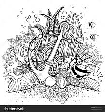 Image Result For Seaweed Outline Coral Reef Drawing Coral Reef Art Coloring Books