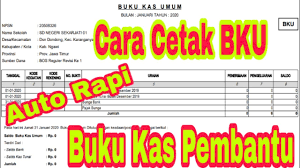 Format yang sering kita sebut dengan bku ini merupakan lampiran wajib disisipkan ke dalam pada buku laporan kas umum untuk versi terbaru inipun tengah kami sesuaikan juga berdasarkan pada ketentuan juknis laporan bos 2018. Cara Cetak Bku Arkas Bos Online 2020 Calon Guru Youtube