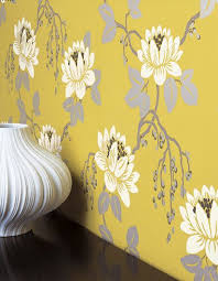 13 people tell us what their dream… image height : Trend Alert Pale Yellow And Gray Yellow Grey Wallpaper Grey Decor Romo Wallpaper