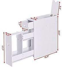 A narrow cabinet, such as this wooden one from walmart, removes towels and narrow organization drawers, like this find from target, can contain the clothing items that get tossed about from drawer to floor. Amazon Com Narrow Wood Floor Bathroom Storage Cabinet Holder Organizer Bath Toilet Kitch Wood Floor Bathroom Bathroom Storage Cabinet Bathroom Floor Cabinets