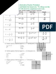 See more of worksheets pdf on facebook. Calculus 1 Answer Derivative Functions And Mappings