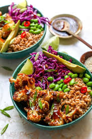 Teriyaki Cauliflower Power Bowls Vegan Gluten Free Recipe In 2020 Healthy Bowls Whole Food Recipes Healthy