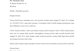 Saya hanya mencatatkan sedikit pengalaman saja. Contoh Surat Balasan Penolakan Penawaran Produk Download Kumpulan Gambar