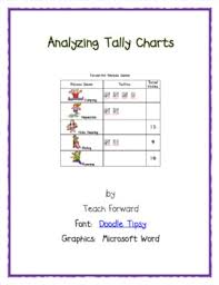 analyzing tally charts freebie