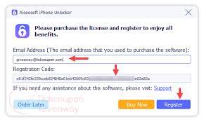 While you're using a computer that runs the microsoft windows operating system or other microsoft software such as office, you might see terms like product key or perhaps windows product key. if you're unsure what these terms mean, we c. Aiseesoft Iphone Unlocker Registration Code For Free 1 Year
