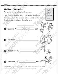 Verb worksheets for grade 1 students. Action Verbs Grade 1 Collection Printable Differentiation Collections