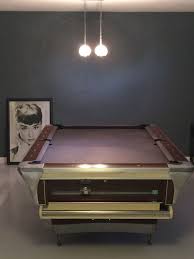 1950s 1960s Fischer Pool Table Re Felted In Charcoal Felt Pool Table Home Decor Billiard Table