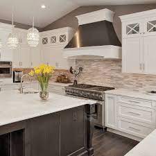 Using different kitchen backsplash ideas which has the caliber to improve the look of your. Modern White Gray Subway Marble Backsplash Tile
