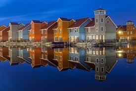 Reitdiep Groningen Van Roy Poots Op Canvas Behang En Meer Huisstijlkleuren Behang Groningen