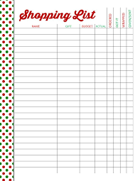 The Taylor House Shopping List Letsplay Christmas Organization Christmas Shopping List Christmas On A Budget