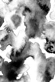 Abstract Black And White Watercolor Portrait Colorful Fabrics Digitally Printed By Spoonflower Black Watercolor Abstract In 2020 Abstract Watercolor Abstract Ink In Water