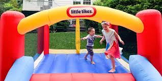 Leadzm inflatable bounce house slide moonwalk bouncy kids castle + blower + carry bag. Why A Backyard Bounce House Is The Perfect Gift For Kids Stuck At Home Wirecutter