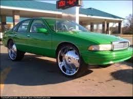 1995 chevrolet caprice lime green on 26 inch rims http sickestcars com 2013 05 07 1995 chevrolet caprice l old school cars chevrolet caprice mile high club 1995 chevrolet caprice lime green on 26
