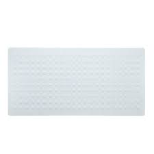 Immerse rubberwood bath mat rubber wood wooden timber natural 74 x 43.5cm. Slipx Solutions 18 In X 36 In Extra Long Rubber Bath Safety Mat In White 06600 1 The Home Depot
