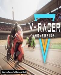 V Racer Hoverbike Pc Game Free Download Pc Games Apunkagames Racing Video Games Games Gaming Pc